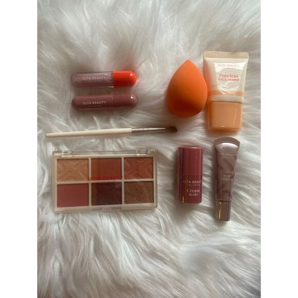 Ulta Makeup Bundle; Primer Sponge Eyeshadow Blush & Lipstick‎ - Picture 1 of 6